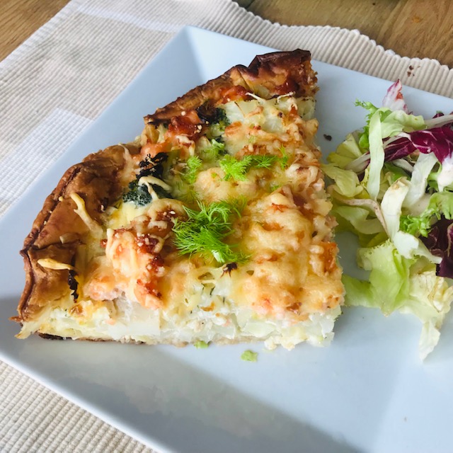 quiche met zalm